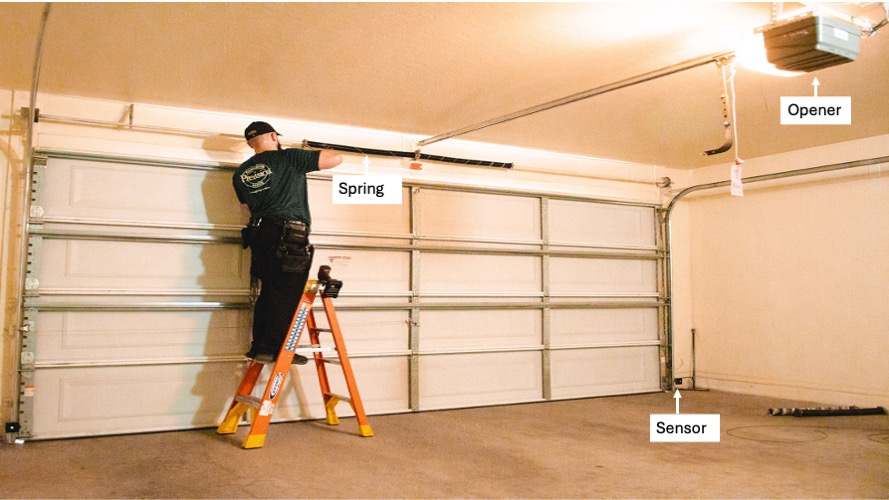 Precision Garage Door Service of Central Florida Opener sensor spring
